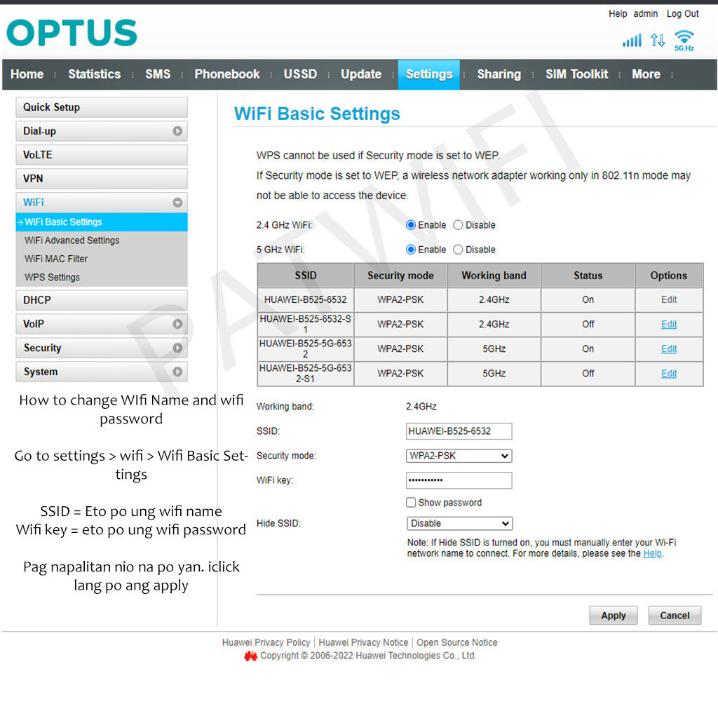 ￼Huawei B525-65a Mamba Openline OptusV4 & Full Admin Access