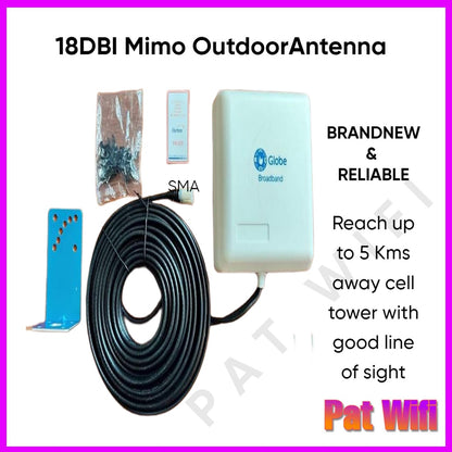 18dbi Mimo antenna with 15meters wire / PAT Wifi /